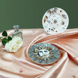 Europe Cute Eye Plates Gold Ceramic Jewelry Dish Small Ring Display Tray for Home Trinkets and Wedding Decorative Crafts