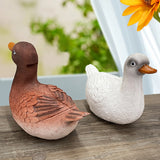 Duck Creative Animal-Shape Resin Piggy Bank Decorative Desktop Decoration for Children's Holiday Birthday Gift