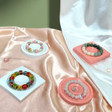 Korean Ins Jewelry Display Tray Resin Jewelry Storage Tray Bracelet Ring Play Storage Tray for Home Decoration.
