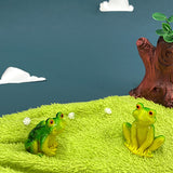 Micro Landscape Simulation Frog Decoration Landscaping Accessories Interior Resin Turtle Design Crafts Gardening Decor.
