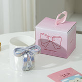 Creative Hand Pinched Irregular Bow Embossed Ceramic Coffee Mug New Arrival Milk Mug for Business Gifts