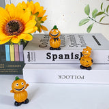 3pcs set Nordic Style Pumpkin Suit Resin Craft Ornaments Halloween Living Room Desktop Coffee Decoration Party Decorations