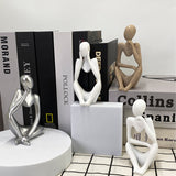 Nordic Hot Selling 3 Pcs Set of Home Decoration Abstract Figure Porch Living Room Decoration Resin Crafts