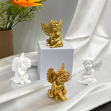 SYL Creative Little Angel Resin Crafts Ornaments for Living Room Bedroom Coffee Table Garden Decor Accessories