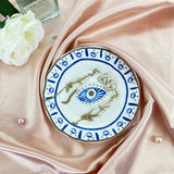 Europe Cute Eye Plates Gold Ceramic Jewelry Dish Small Ring Display Tray for Home Trinkets and Wedding Decorative Crafts
