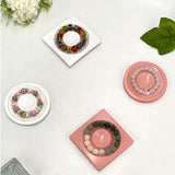 Korean Ins Jewelry Display Tray Resin Jewelry Storage Tray Bracelet Ring Play Storage Tray for Home Decoration.