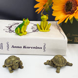 Micro Landscape Simulation Frog Decoration Landscaping Accessories Interior Resin Turtle Design Crafts Gardening Decor.