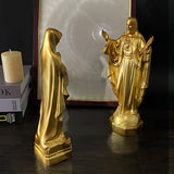 Virgin Mary Religious Resin Sculpture Art Crafts Home Christmas Decorations Gifts Store