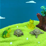 Micro Landscape Simulation Frog Decoration Landscaping Accessories Interior Resin Turtle Design Crafts Gardening Decor.