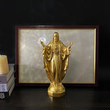 Virgin Mary Religious Resin Sculpture Art Crafts Home Christmas Decorations Gifts Store