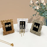 SYL Retro European Style Resin Photo Props Ins Photo Frame Earrings Background Photography Jewelry  Display