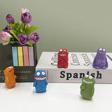 5PCS SET Cartoon Creative Earth Strange Living Room Bedroom Desktop Tea Table Decoration Novelty Home Accessories