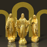 Virgin Mary Religious Resin Sculpture Art Crafts Home Christmas Decorations Gifts Store