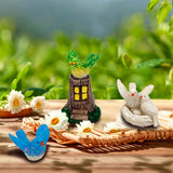 Micro Landscape Simulation Bird Decoration Landscaping Accessories Interior Resin Animal Design Crafts Gardening Decor.