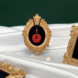 SYL Retro European Style Resin Photo Props Ins Photo Frame Earrings Background Photography Jewelry  Display