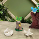 Micro Landscape Simulation Bird Decoration Landscaping Accessories Interior Resin Animal Design Crafts Gardening Decor.