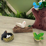 Micro Landscape Simulation Bird Decoration Landscaping Accessories Interior Resin Animal Design Crafts Gardening Decor.