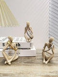 Nordic Hot Selling 3 Pcs Set of Home Decoration Abstract Figure Porch Living Room Decoration Resin Crafts