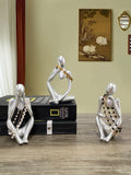 Nordic Hot Selling 3 Pcs Set of Home Decoration Abstract Figure Porch Living Room Decoration Resin Crafts