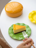 SYL Creative Ceramic Snack Plate in Hamburger Shape for Household Dinner Novelty One-Person Food Dinner Gift Set