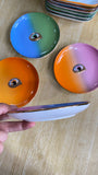 Europe Ceramic Jewelry Dish Cute Eye Plates Decoration Crafts for Home Trinket Small Ring Display Tray