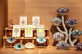 Spiritual Accessories Positive Energy Protection Evil Eye Plate Luxury Trinket Trays Table Decorations Jewelry Dish