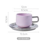 Ins Style Coffee Cup Retro European Style British Afternoon Tea Lady Style Ceramic Tea Cup and Saucer