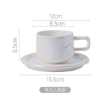 Ins Style Coffee Cup Retro European Style British Afternoon Tea Lady Style Ceramic Tea Cup and Saucer