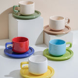 Ins Style Coffee Cup Retro European Style British Afternoon Tea Lady Style Ceramic Tea Cup and Saucer