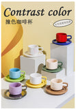 Ins Style Coffee Cup Retro European Style British Afternoon Tea Lady Style Ceramic Tea Cup and Saucer