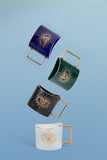 400ml Hand Eye Mugs and Gold Rim Ceramic Coffee Mug Teacup Water Cup Handmade Home Decor Creative Gifts