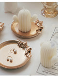 Ins Style Bowknot Design Resin Desktop Decoration Photo Ornaments Photo Accessories Various Shape Jewelry Tray