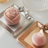 Ins Style Bowknot Design Resin Desktop Decoration Photo Ornaments Photo Accessories Various Shape Jewelry Tray