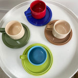 Ins Style Coffee Cup Retro European Style British Afternoon Tea Lady Style Ceramic Tea Cup and Saucer