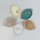 Creative Resin Display Tray Irregular Pattern Elegant Jewelry Necklace Earrings Ring Dish for Photo Props and Ornaments