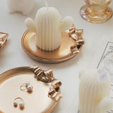 Ins Style Bowknot Design Resin Desktop Decoration Photo Ornaments Photo Accessories Various Shape Jewelry Tray