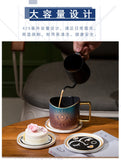 400ml Hand Eye Mugs and Gold Rim Ceramic Coffee Mug Teacup Water Cup Handmade Home Decor Creative Gifts