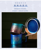 400ml Hand Eye Mugs and Gold Rim Ceramic Coffee Mug Teacup Water Cup Handmade Home Decor Creative Gifts