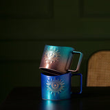 400ml Hand Eye Mugs and Gold Rim Ceramic Coffee Mug Teacup Water Cup Handmade Home Decor Creative Gifts
