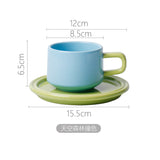 Ins Style Coffee Cup Retro European Style British Afternoon Tea Lady Style Ceramic Tea Cup and Saucer