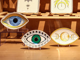 Spiritual Accessories Positive Energy Protection Evil Eye Plate Luxury Trinket Trays Table Decorations Jewelry Dish