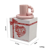 350ml Ins Wholesale Nordic Creative Personality Couple Ceramic Cup High-value Coffee Cup Saucer Mug Gift love Cup